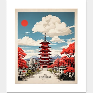 Hiroshima Japan Vintage Poster Tourism Posters and Art